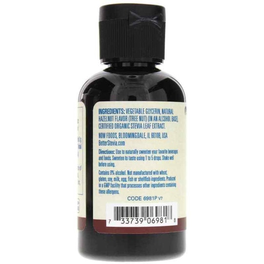 Better Stevia Liquid Sweetener, NOW